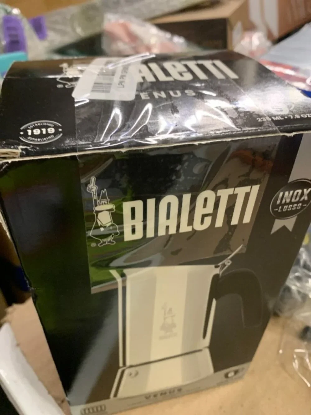 Bialetti Venus Induction Stovetop Espresso Maker, 6 Cups, Silver